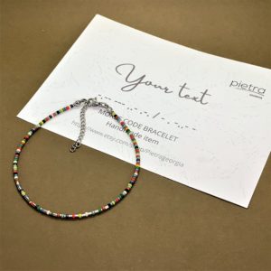 პერსონალური ჭრელი ფეხის სამაჯური