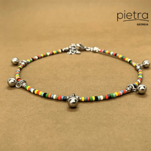 ჭრელი ფეხის სამაჯური MIYUKI ბურთებით