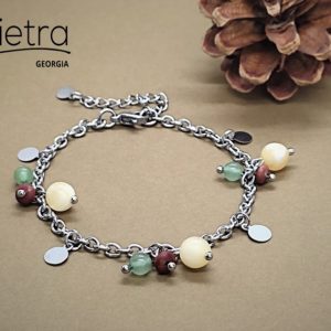 ჟადეიტი, ავანტურინი და იასპისის სამაჯური