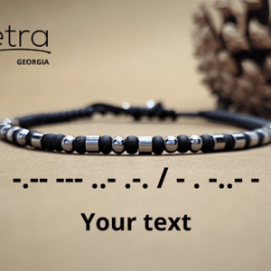 მორზეს ანბანით სამაჯური თოკზე