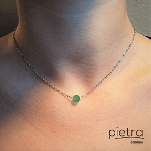 მწვანე ავანტურინის ყელსაბამი