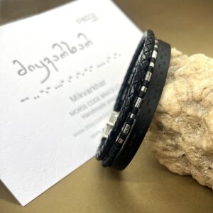 ტყავის სამაჯური მორზეს ანბანით